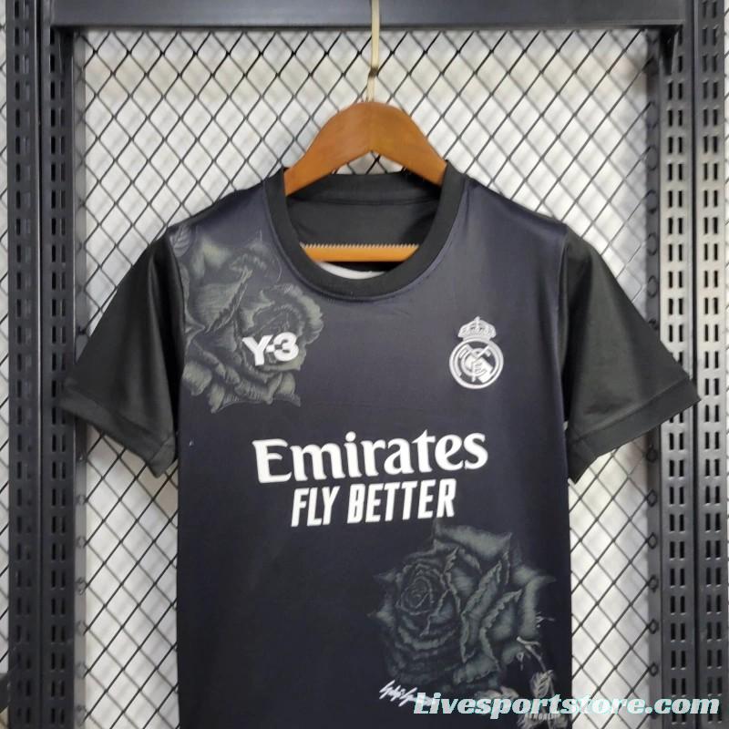 23/24 Kids Real Madrid x Yamamoto Black Jersey