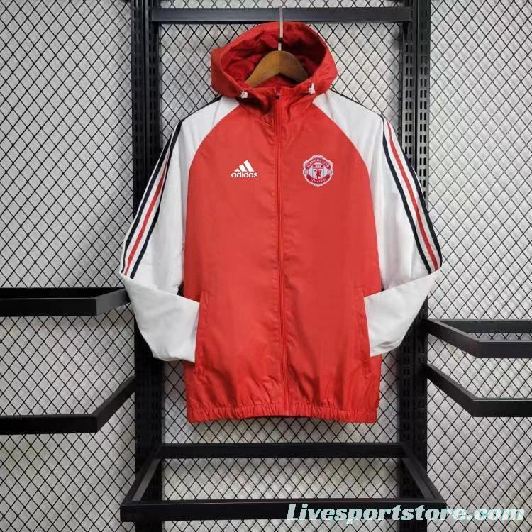 24/25 Manchester United Red Windbreaker