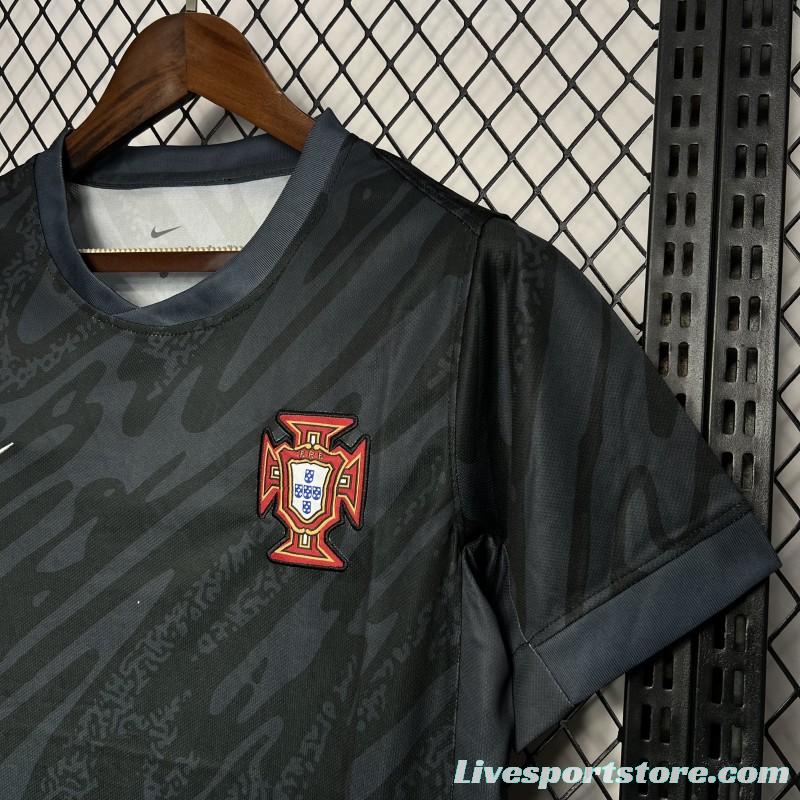 2024 Portugal Euro Black Goalkeeper Jersey