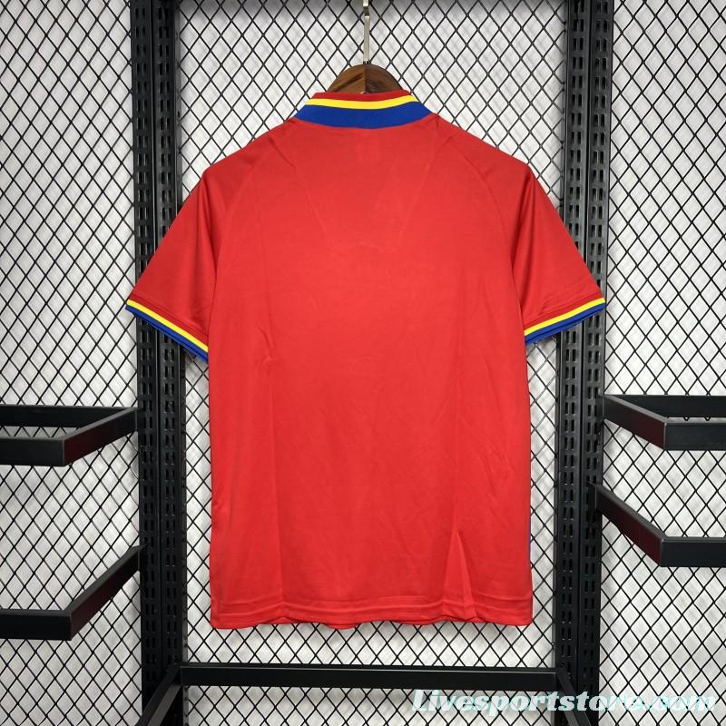 Retro 1994 Romania Away Red Jersey