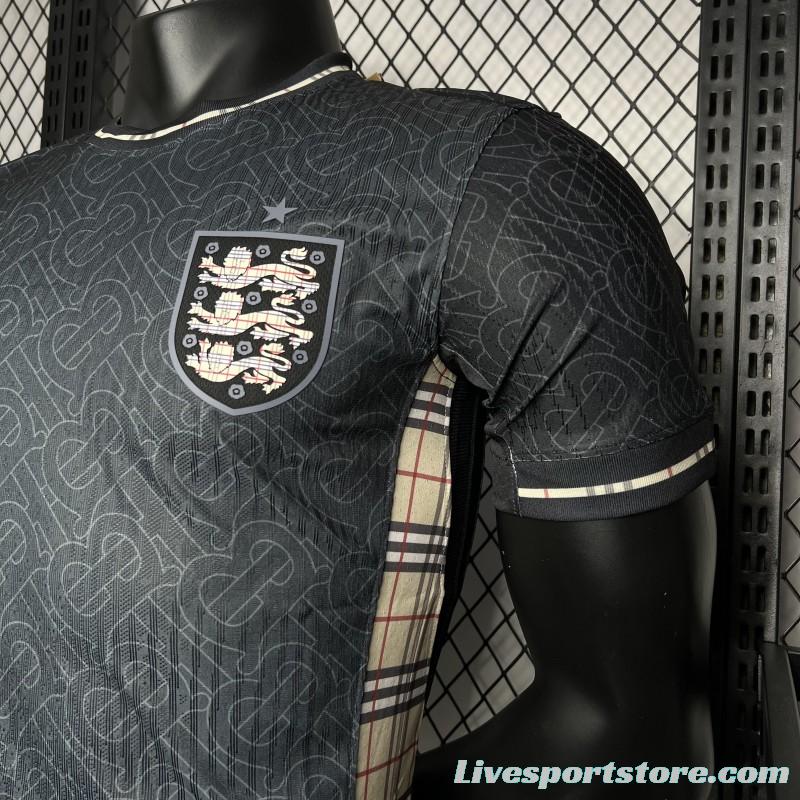 Player Version 2024 England Euro Jordan Black Jersey