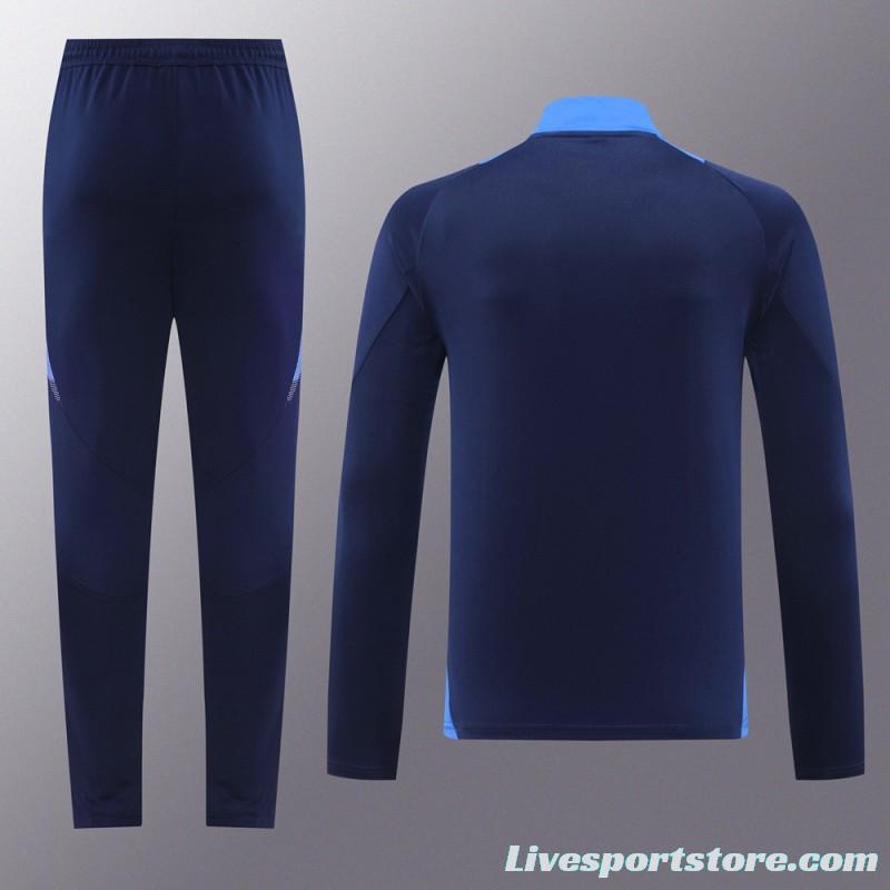 2024 Adidas Navy Half Zipper Jacket +Long Pants