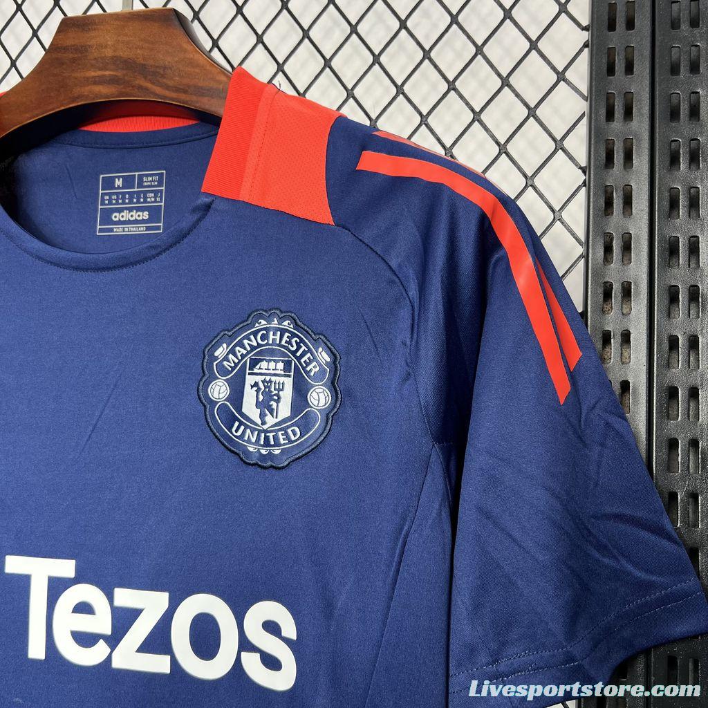 24/25 Manchester United Navy Pre-match Jersey