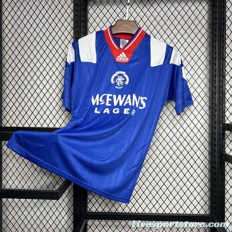 Retro 92/94 Glasgow Rangers Home Jersey