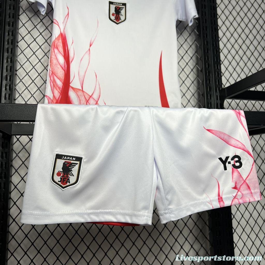 2024 Kids Japan Away White Jersey