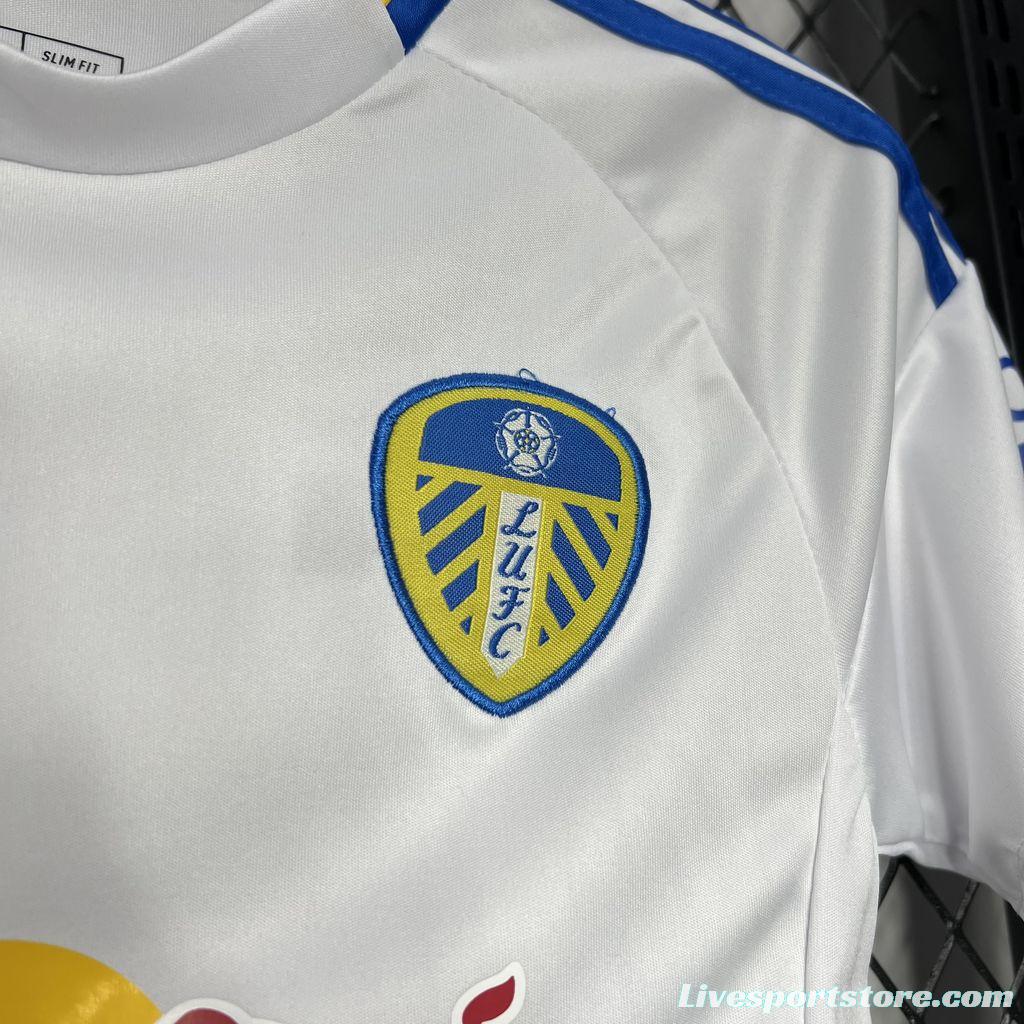 24/25 Kids Leeds United Away White Jersey