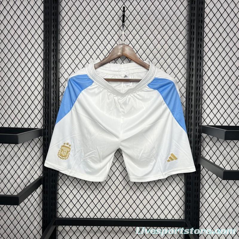 2024 Argentina  Home White Shorts