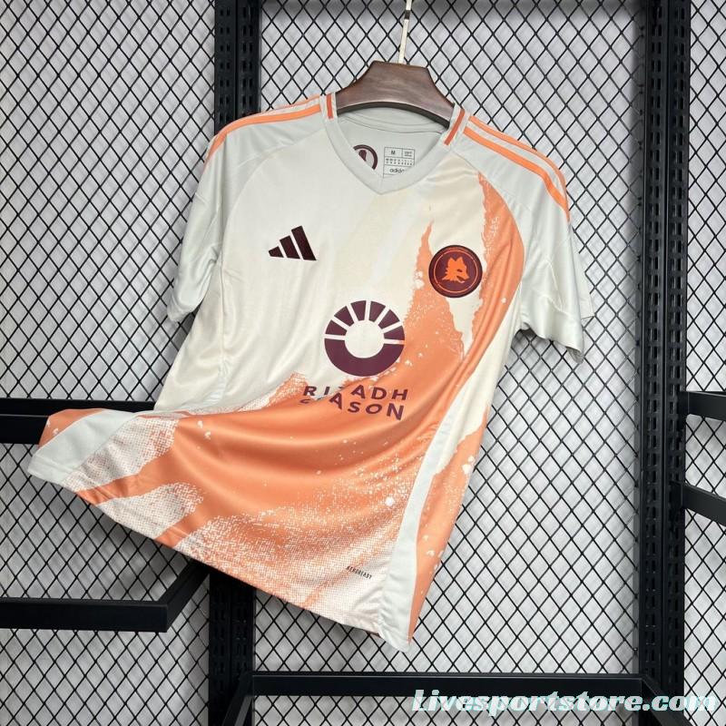 24/25 AS Roma Away White Jersey