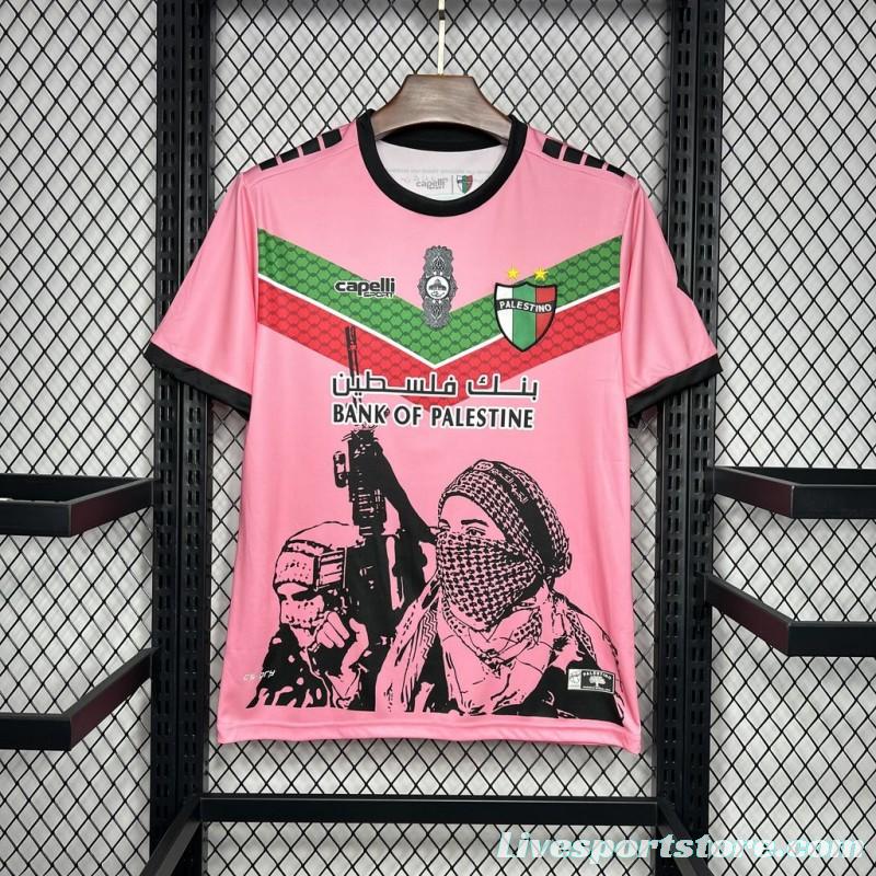 2024/25 CD Palestino Pink Graffiti Jersey