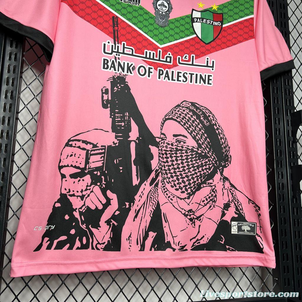 2024/25 CD Palestino Pink Graffiti Jersey