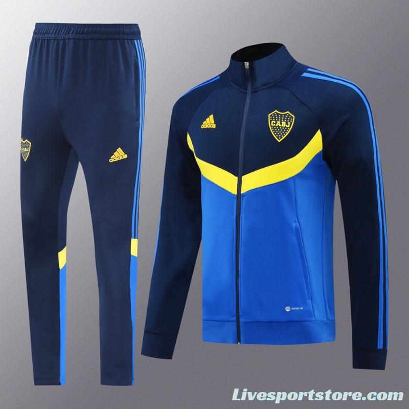 24/25 Boca Juniors Navy/Blue Full Zipper Jacket +Long Pants