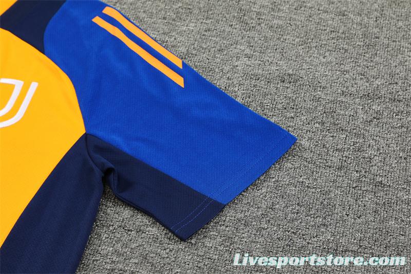 24/25 Juventus Orange/Navy Short Sleeve Jersey+Shorts