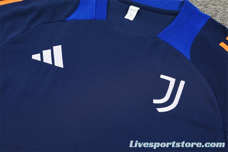 24/25 Juventus Navy Short Sleeve Jersey+Shorts