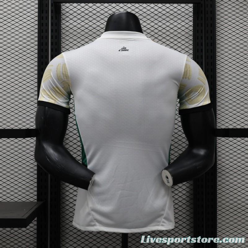 Player Version 2024 IVORY COAST Away White Jersey