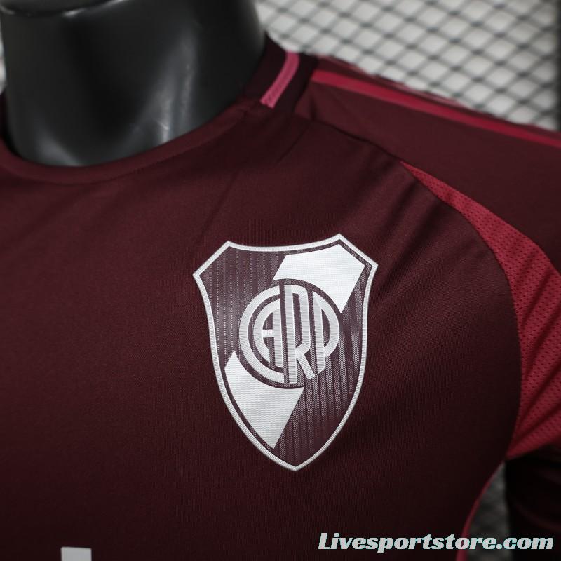 Player Version 24/25 River Plate Away Wine Jersey