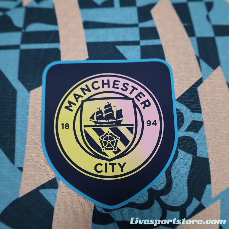 Player Version 24/25 Manchester City Plaid Special Jersey