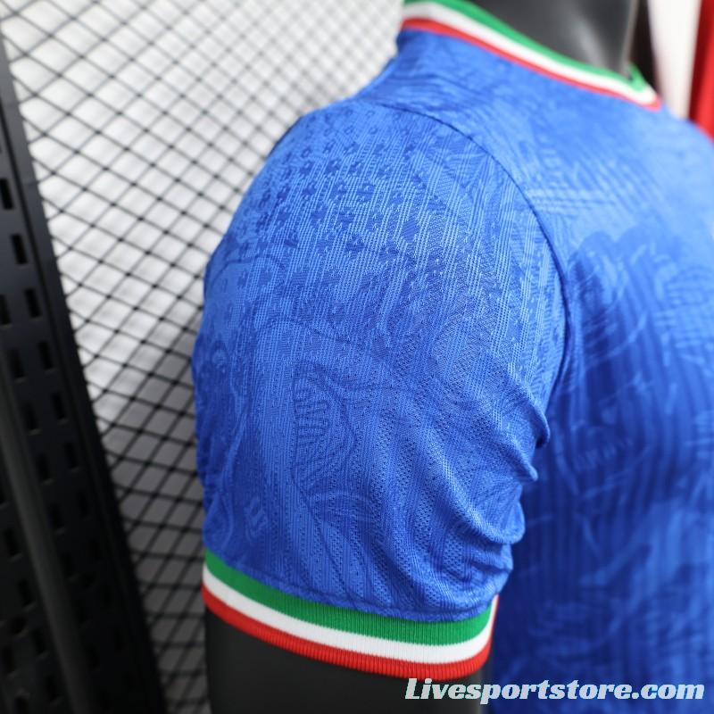 Player Version 2024 Italy Michelangelo Blue Special Training Jersey