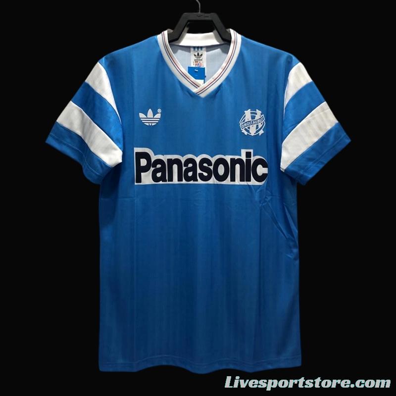 Retro 90/91 Olympique Marseille Away Soccer Jersey