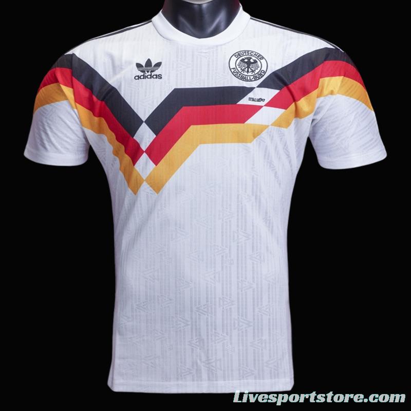 Retro 1990 Germany Home Soccer Jersey