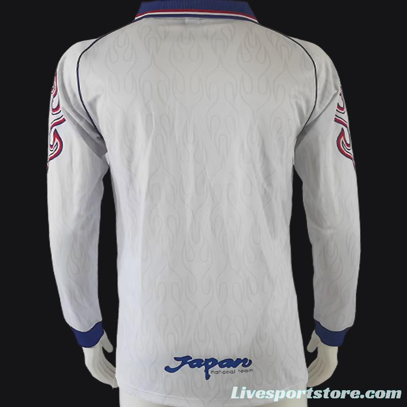 Retro 1998 Japan White Long Sleeve Jersey