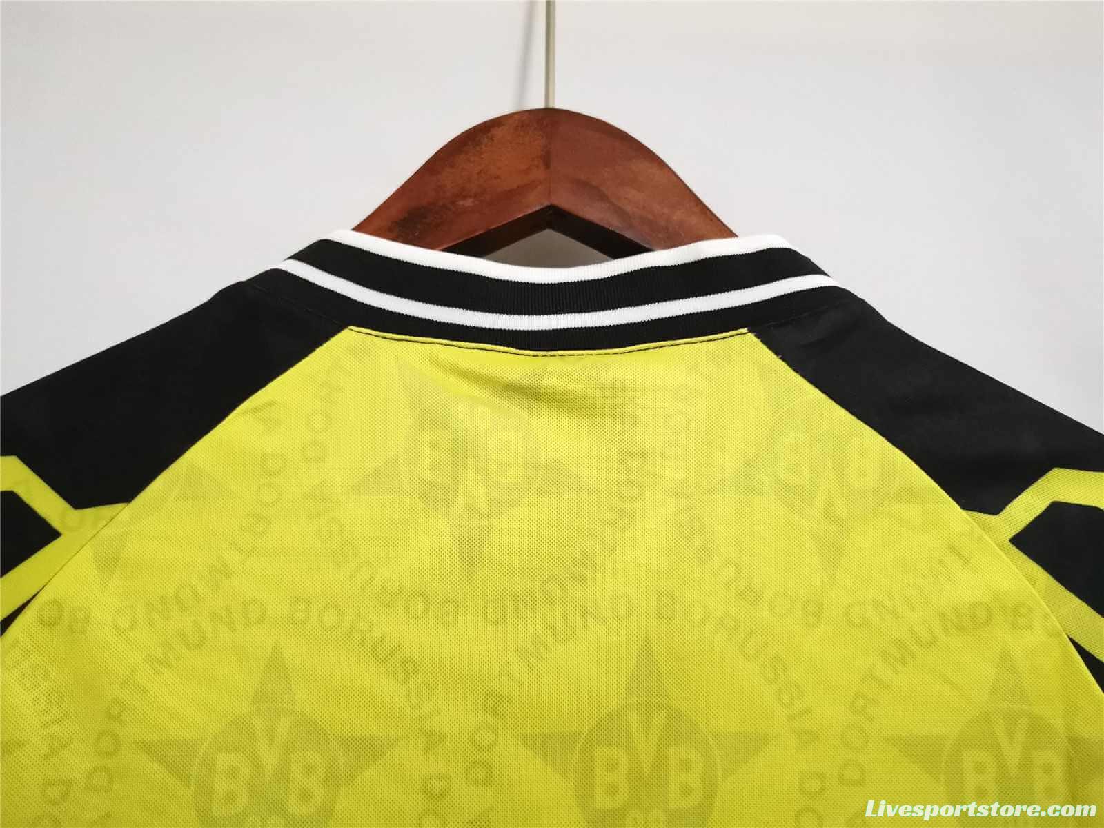 Retro 94/95 Borussia Dortmund Home Yellow Jersey