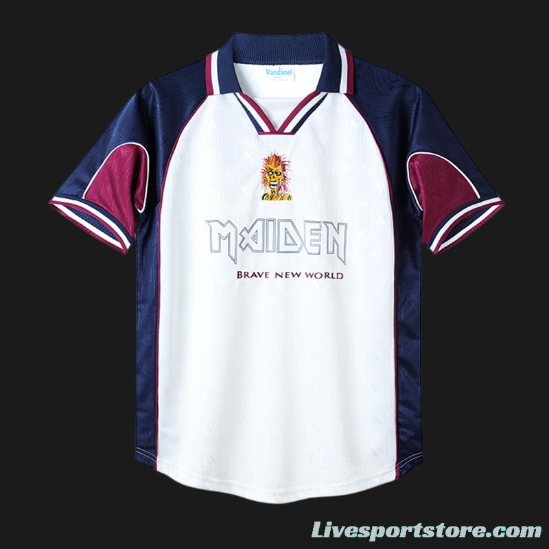 Retro 99/01 West Ham United x Iron Maiden Away White Jersey