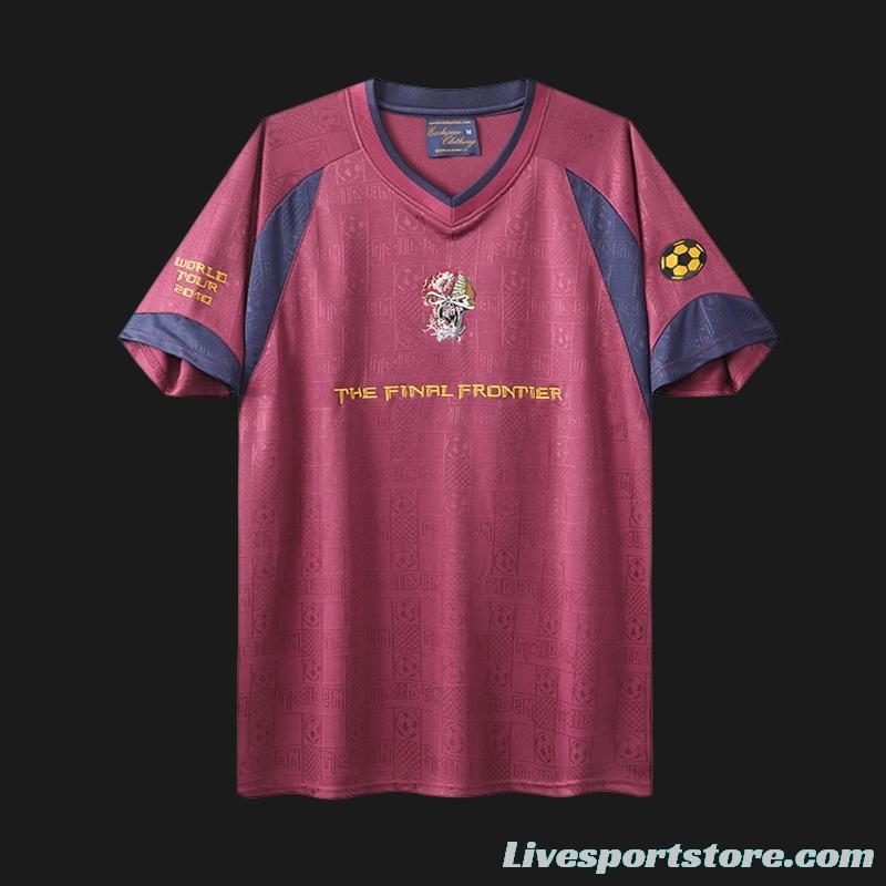 Retro 2010 West Ham United x Iron Maiden Away Jersey