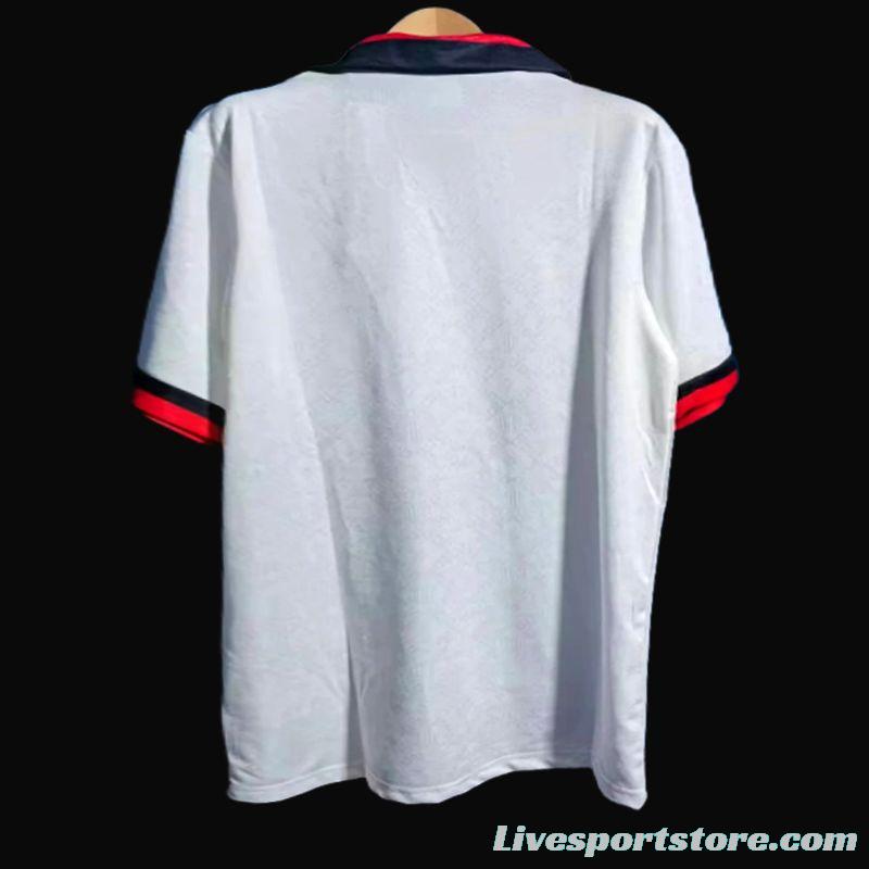 Retro 88/89 AC Miilan Away White Jersey