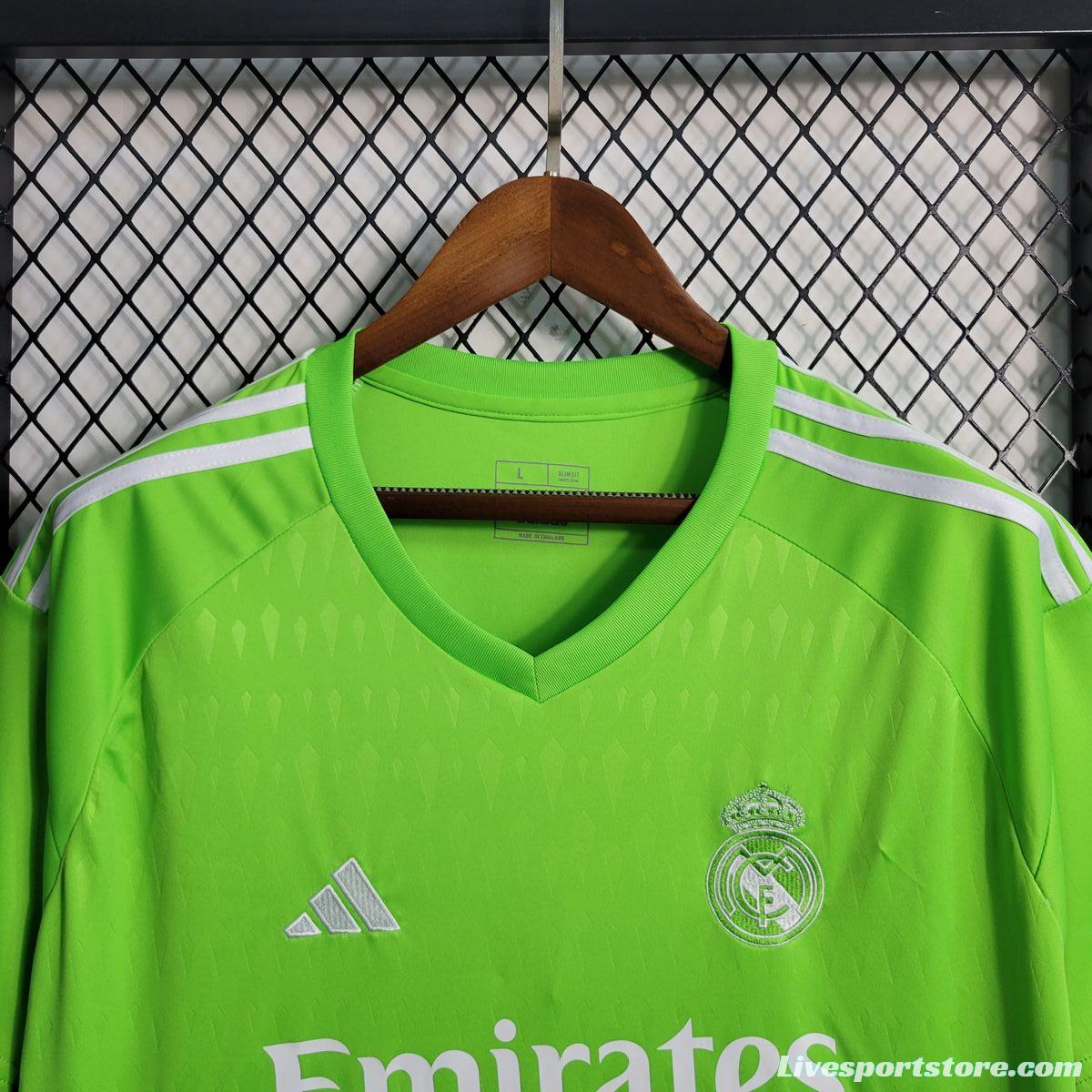 23/24 Real Madrid Green Goalkeeper Jersey