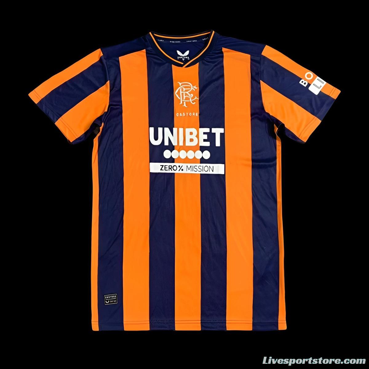 23/24 Glasgow Rangers Third Orange Jersey