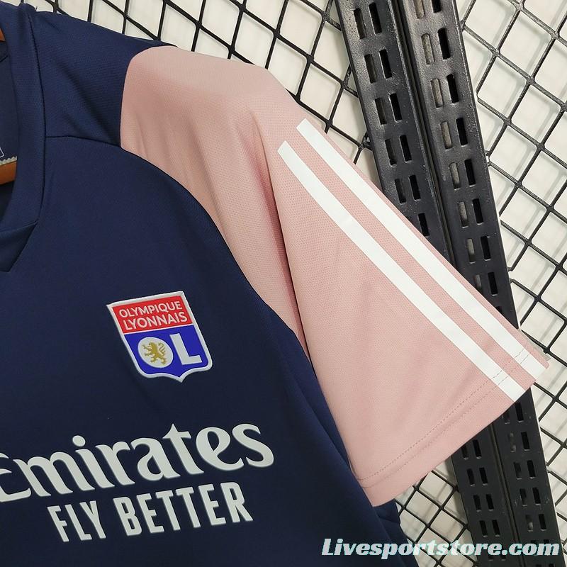 23/24 Olympique Lyonnais Navy Pre-Match Jersey