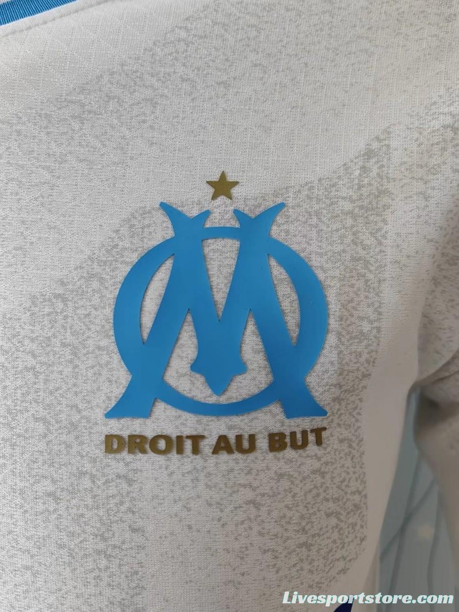 Player Version 23/24 Olympique Marseille Away Long Sleeve White Jersey