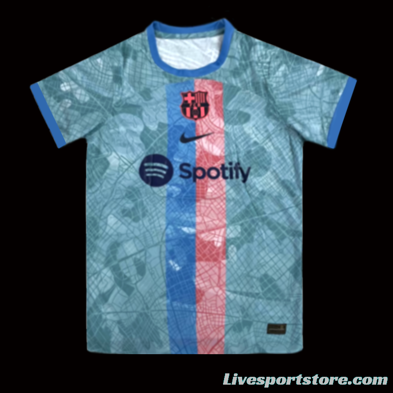 23/24 Barcelona Special Blue Training Jersey