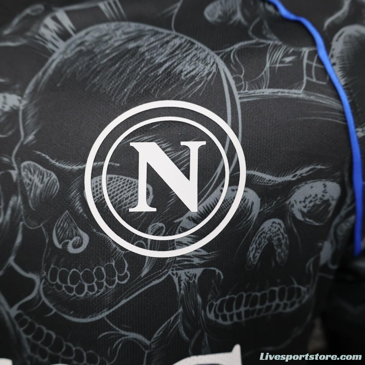 Player Version 23/24 Napoli Halloween Black Jersey