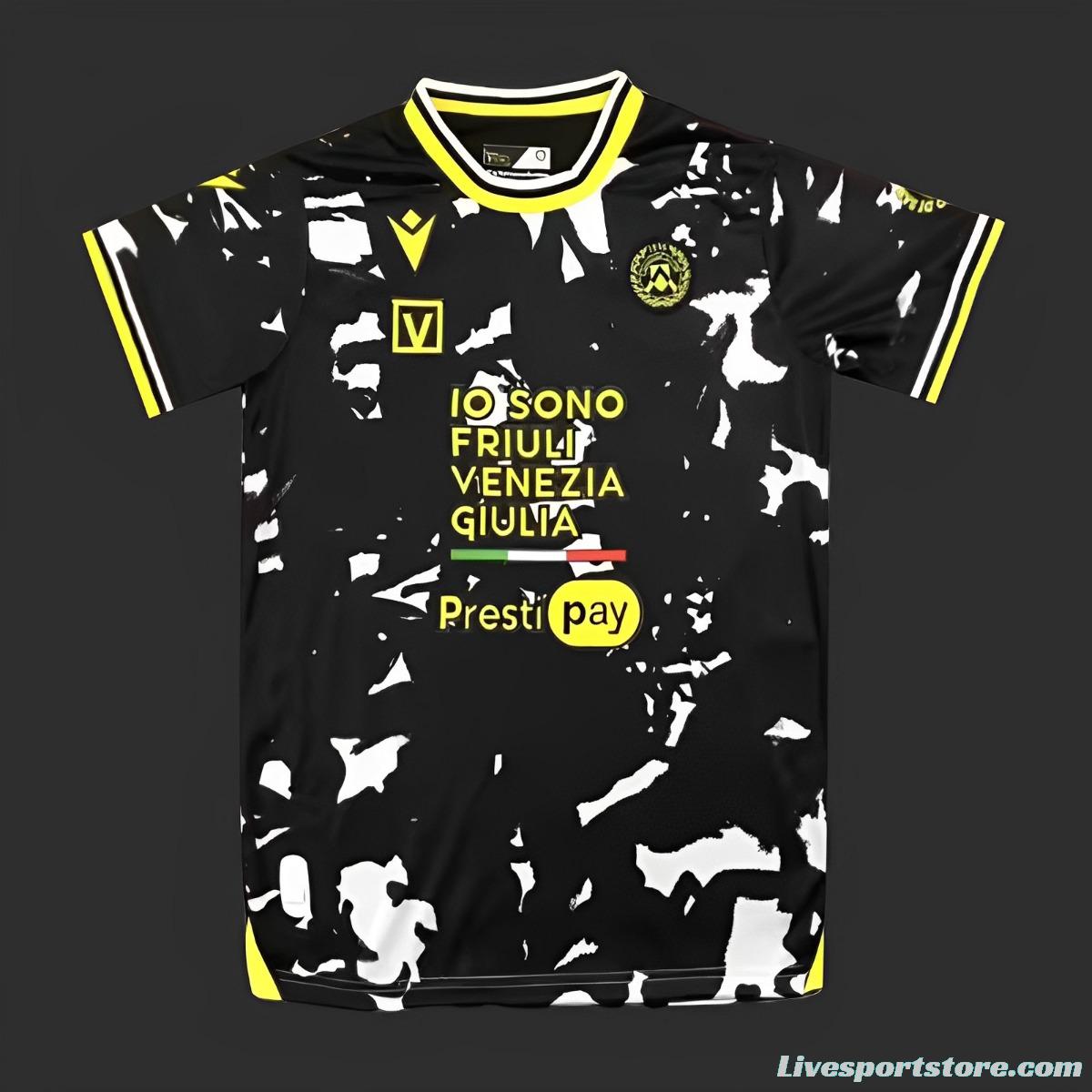 23/24 Udinese Away Black Jersey