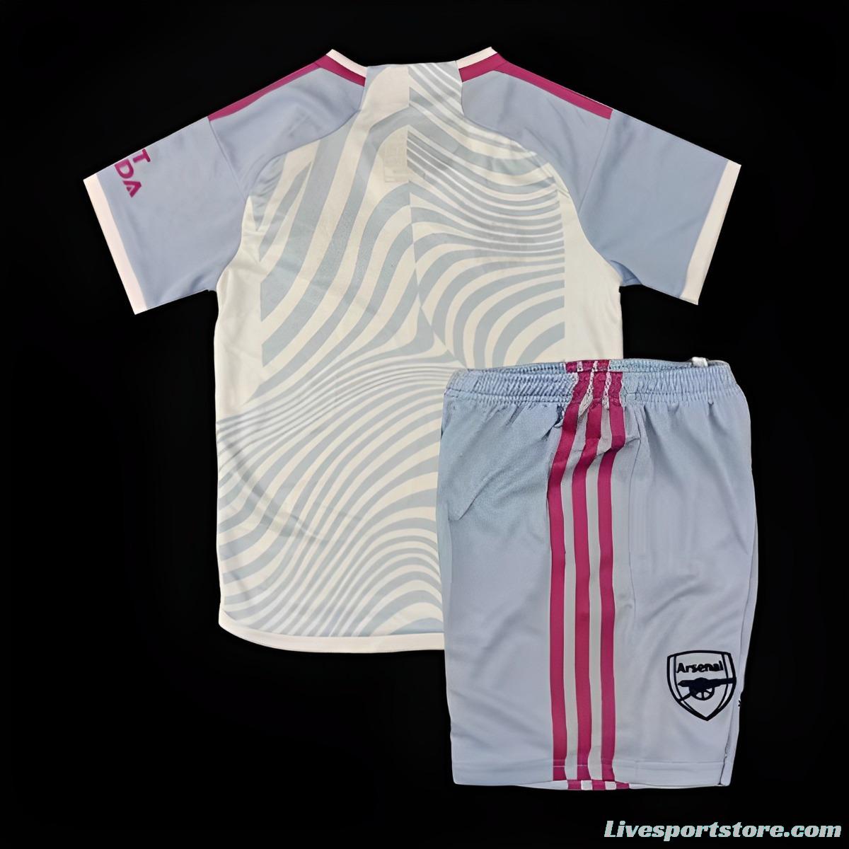 23/24 Arsenal Women Away For Kids Jersey