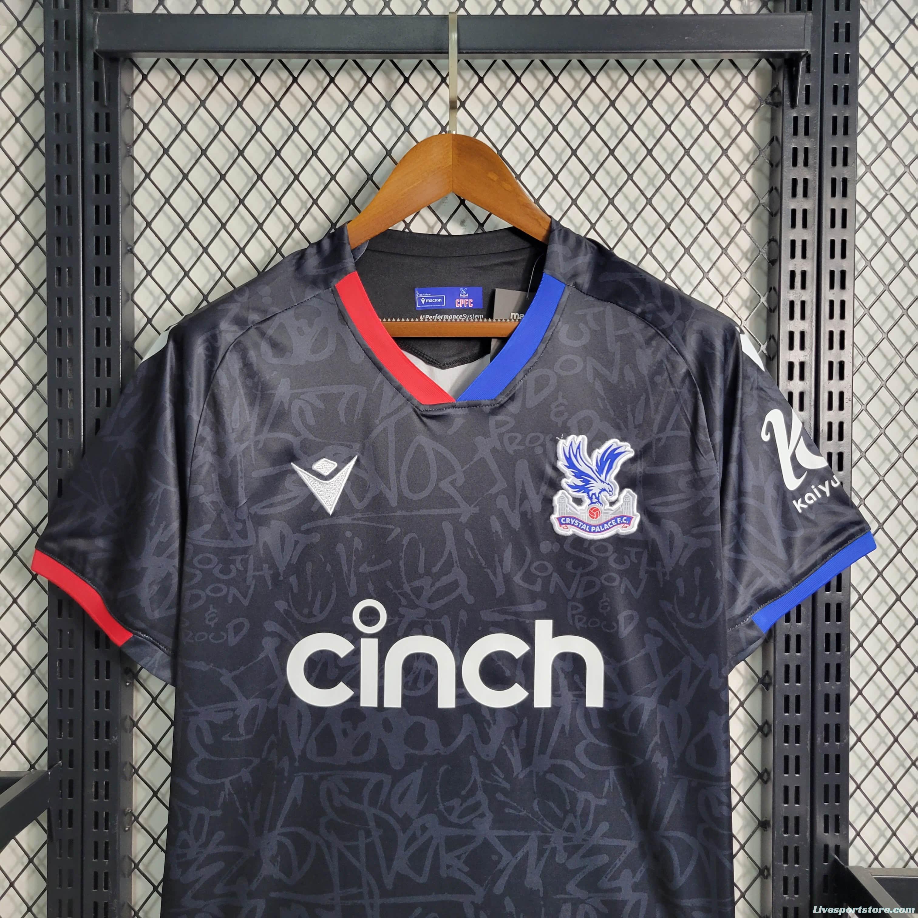 23/24 Crystal Palace Third Black Jersey