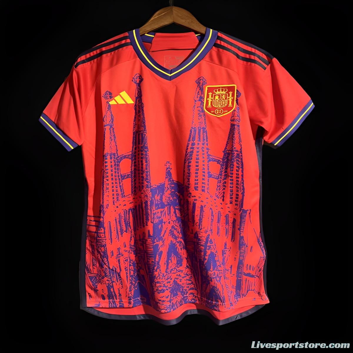 2023 Spain Home Jersey