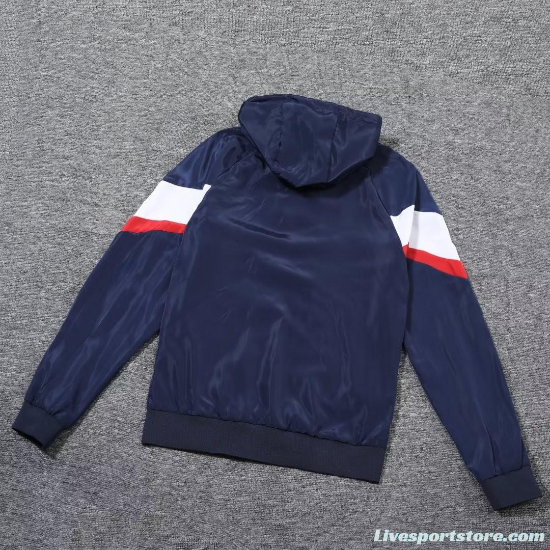 23/24 PSG Navy White Windbreaker