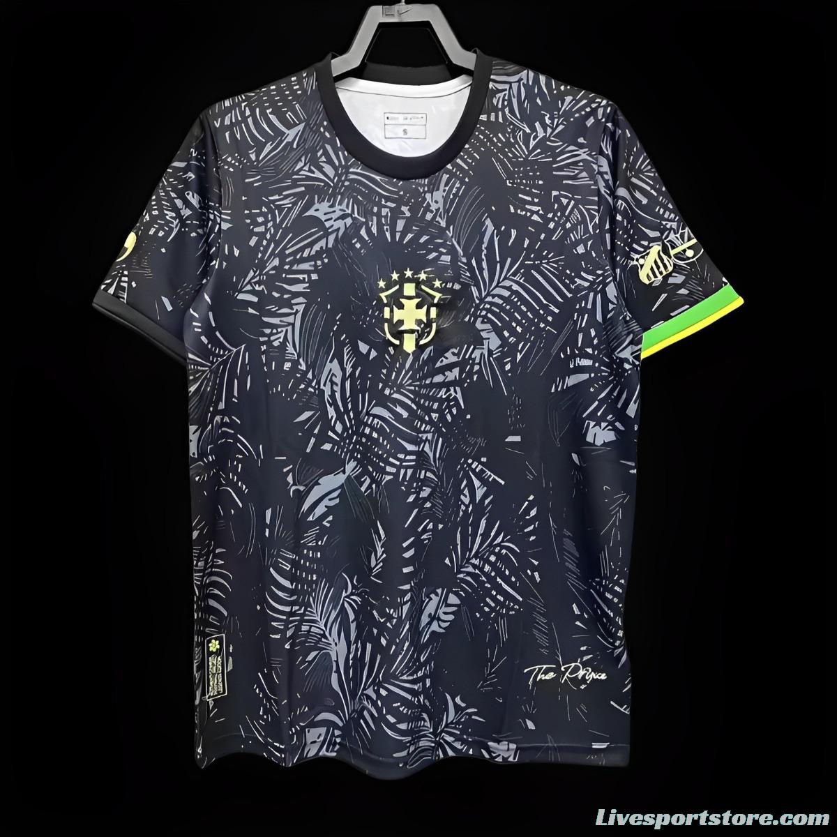 2023 Brazil La Pulga Black Special Jersey