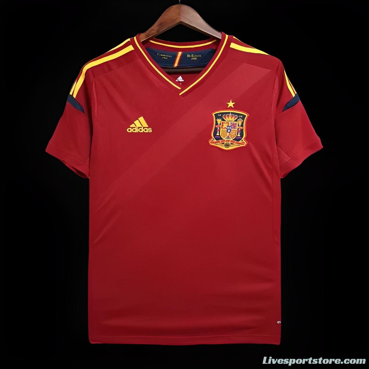 Retro 2012 Spain Home Jersey