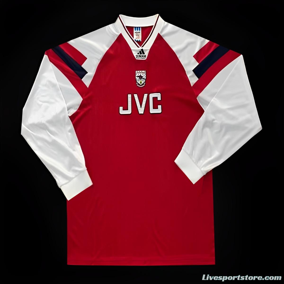 Retro 92/94 Arsenal Home Long Sleeve Jeresy