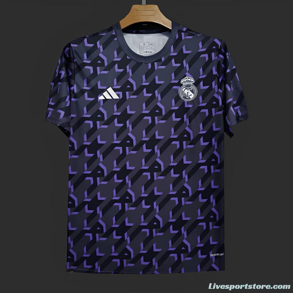 23/24 Real Madrid Shadow Blue Pre-Match Jersey