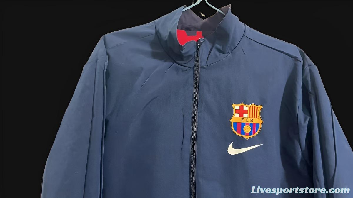 23/24 Barcelona Patta Special Edition Pre-Match Reversible Full Zipper Jacket