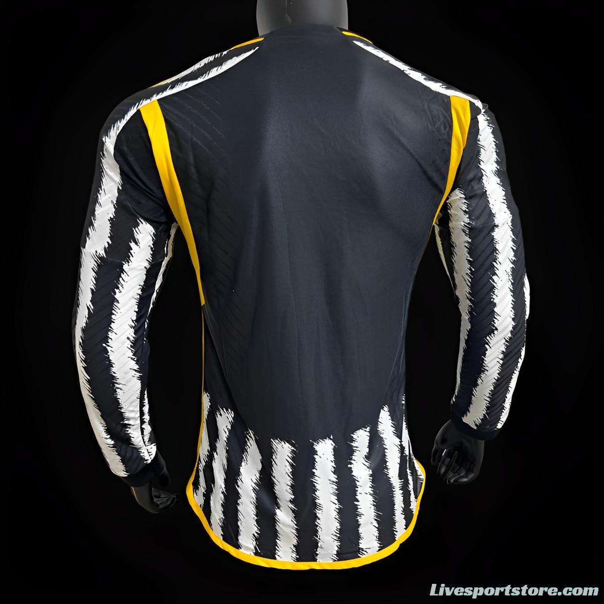 Player Version 23/24 Juventus Home Long Sleeve Jersey