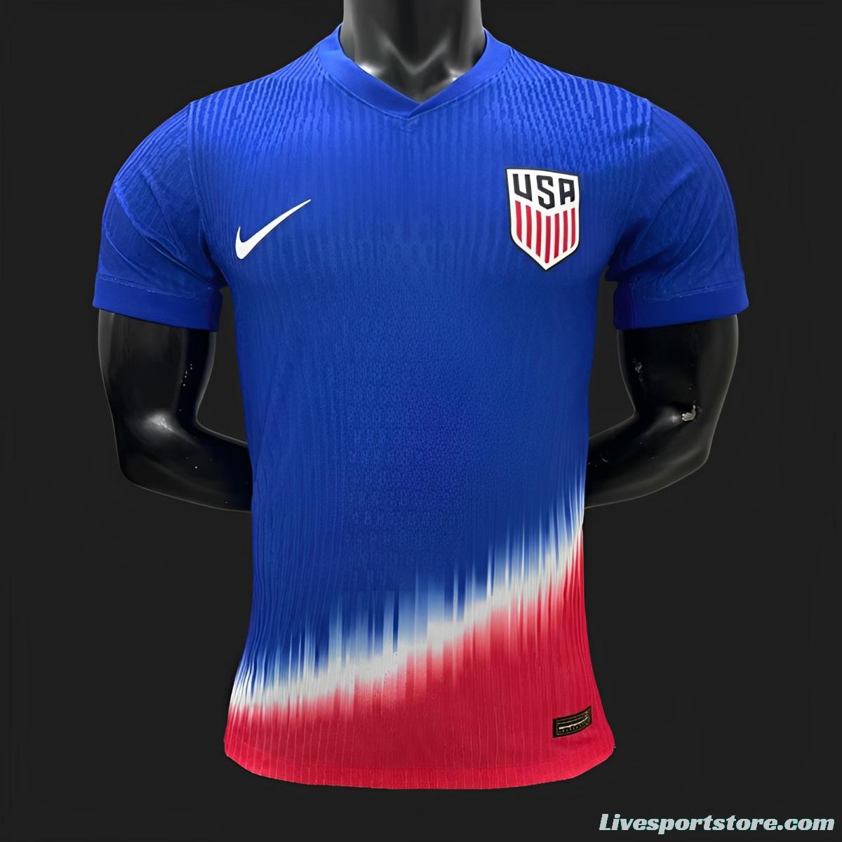 Player Version 2024 USA Blue/Red Special Jersey