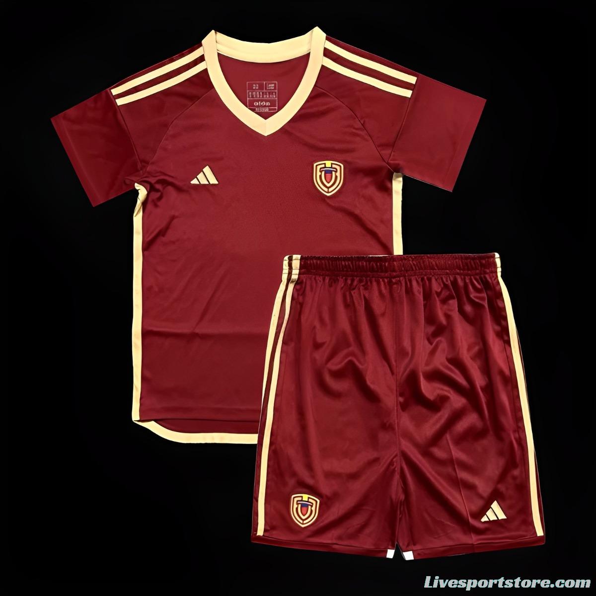 2024 Kids Venezuela Copa America Home Jersey