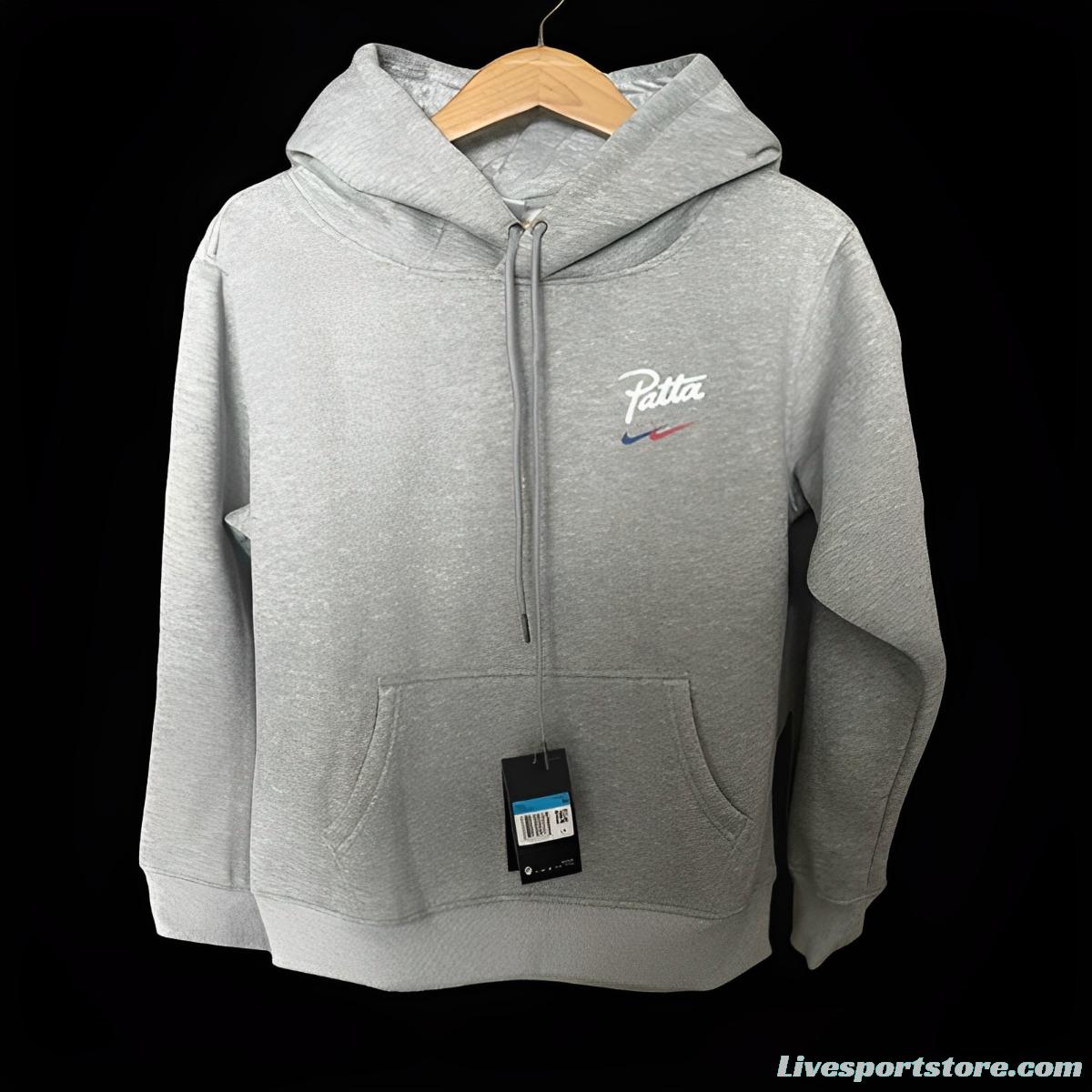 23/24 Barcelona x Patta Grey Hoodie