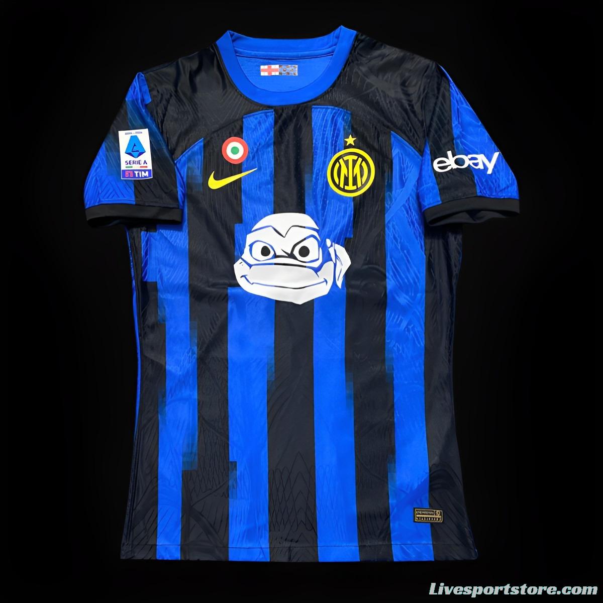 Player Version 23/24 Inter Milan Ninja Turtles Home Jersey