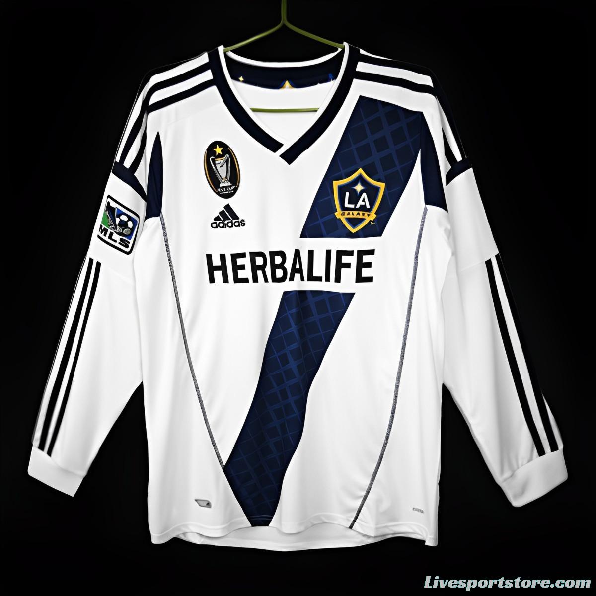 Retro 11-12 La Galaxy Home Long Sleeve Jersey